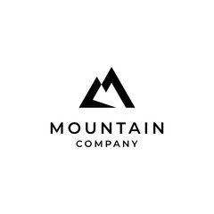 mountain logo vector