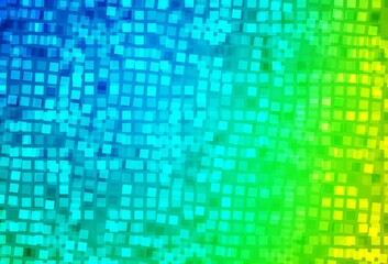 Light Blue, Green vector pattern in square style.