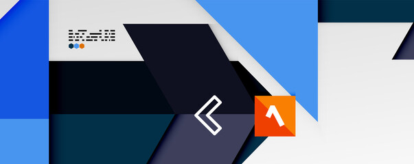 Shiny color triangles and geometric shapes vector abstract background