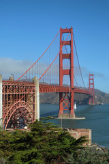 views of the golden gate bridge from fort point, San Francisco