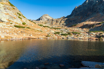 Pleso nad Skokom lake on Mlynicka dolina valley in Vysoke Tatry mountains in Slovakia © honza28683