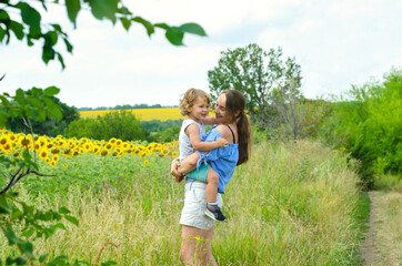 Fototapeta premium mother and baby