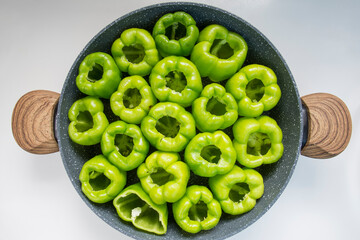 Stuffed Peppers with Olive Oil. traditional turkish food