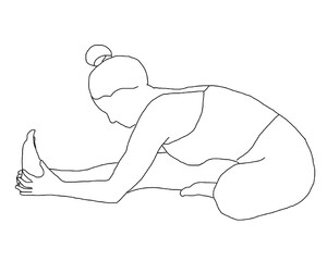yoga, janu sirsasana, head to knee pose