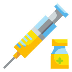 syringe flat icon