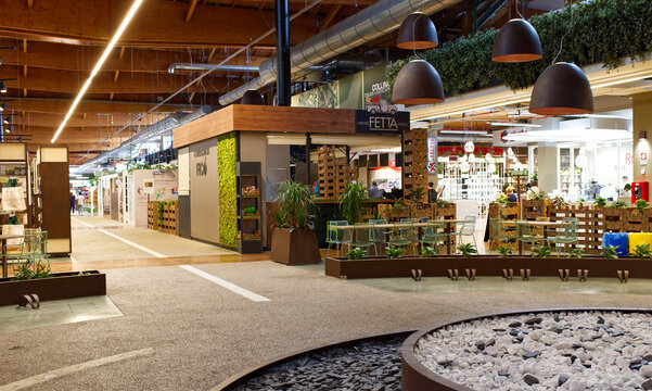 Bologna / Italy - August 30, 2019: Fico Eataly World. Fico is a theme park dedicated to the agrofood sector and gastronomy. 