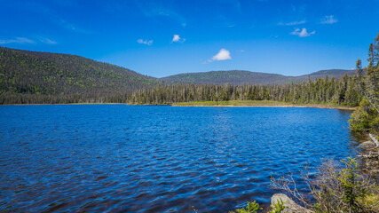 Lake Paul, one of the lake f the Gaspesie National Park in Quebec (Canada)