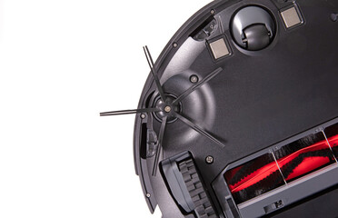 Fototapeta premium Bottom of a robot vacuum cleaner