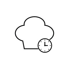 cook hat icon. food sign restaurant icon vector