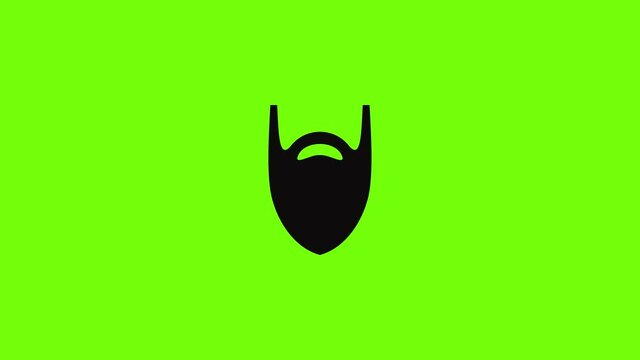 Fashion beard icon animation