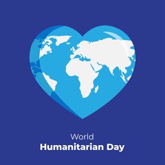 vector illustration for world humanitarian day