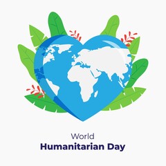 vector illustration for world humanitarian day