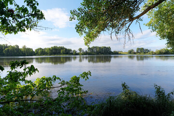 Loire river bank near Chateauneuf-sur-Loire village