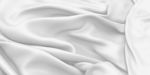 White fabric texture background. Luxury cloth background