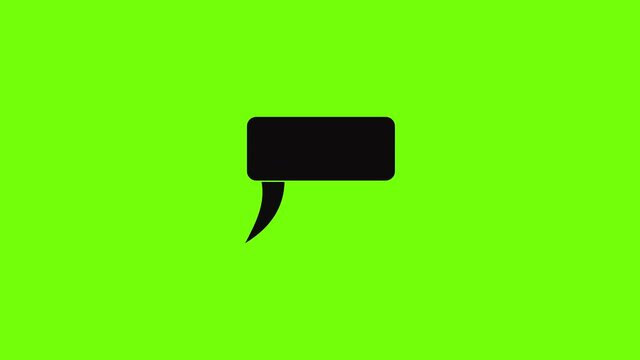 Speech bubble icon animation