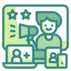 platforms blue line icon