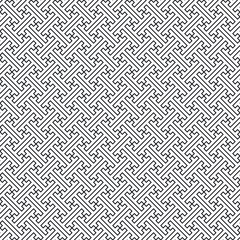 Seamless geometric ornament in Japanese tradition.Average lines.