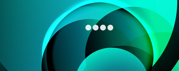Fluid gradients, swirls and circles. Bright color lines. Vector Illustration For Wallpaper, Banner, Background, Landing Page