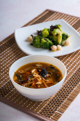famous delicious hot and sour soup