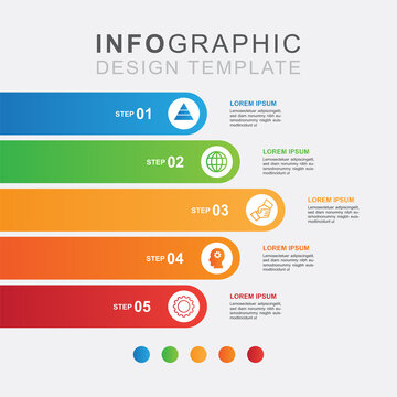 Infographic icons business planning line