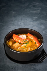 a bowl of delicious Singaporean Laksa