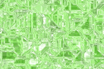 cute green optic wire crystals template digitally drawn backdrop illustration