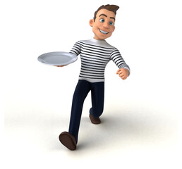 Fun 3D cartoon casual character