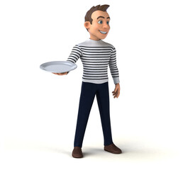 Fun 3D cartoon casual character