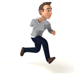 Fun 3D cartoon casual character