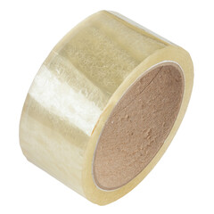 Roll of scotch tape isolated on white. File contains clipping path.