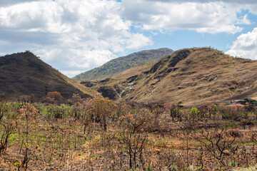 landscape of the mountains