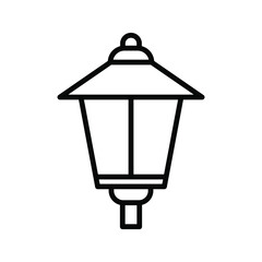 Lamp icon vector set. illuminator construction illustration sign collection. lighting symbol or logo.