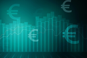 2D rendering euro currency symbol
