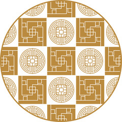 Chinese decoration elements. Frame, border or tiles with patterns.