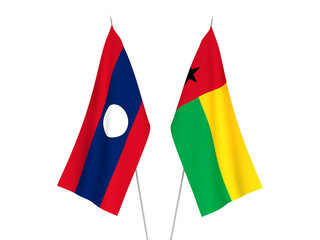 Laos and Republic of Guinea Bissau flags