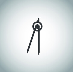 Black school icon on white background