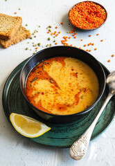 lentil soup with lemon
