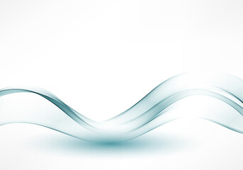 Abstract blue wave vector background Blue wave flow