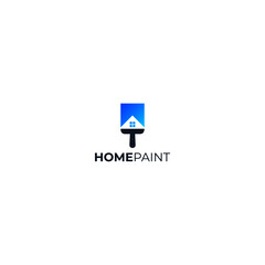 home brush logo house digital paint logo, homepaint