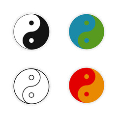 ying yang symbol icon