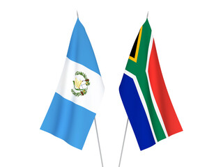 Republic of South Africa and Republic of Guatemala flags