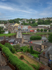 View of Enniscorthy Bridge, Overlooking Rooftops of Enniscorthy, County Wexford