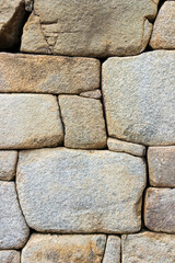 Archaeological remains of Machu Picchu located in the mountains of Cusco.