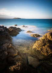 Naklejka premium Seascape long exposure photography