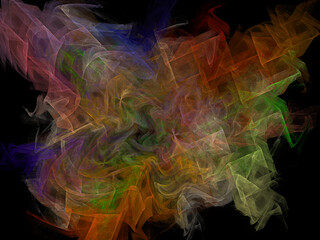 futuristic surreal digital 3d design art abstract background fractal illustration for meditation and decoration wallpaper