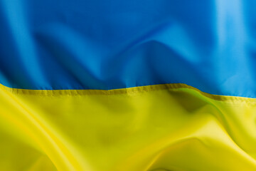 Textured flag of Ukraine in honor of Independence Day