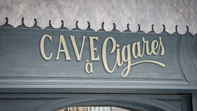 enseigne de cave &agrave; cigares
