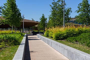Walk Way In City Park