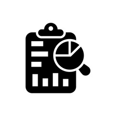 Obraz premium Marketing Analysis vector solid icon. EPS 10 file marketing and advertising symbol