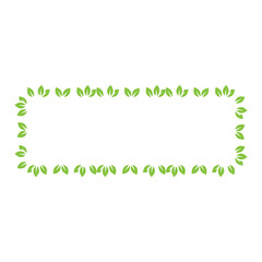 green leaves frame